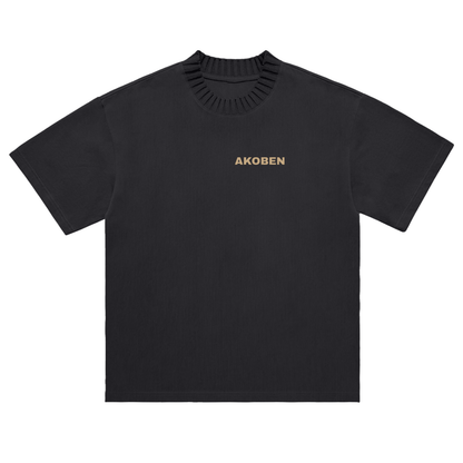 AKOBEN Heavyweight Knitted Round Neck T-Shirt