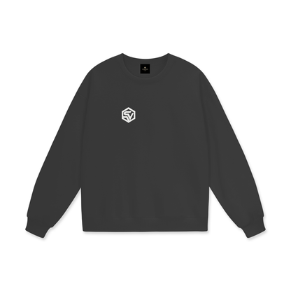 STEELVORA Dead Air — Heavyweight Drop Shoulder Sweatshirt | Minimal Techwear Streetwear Crewneck