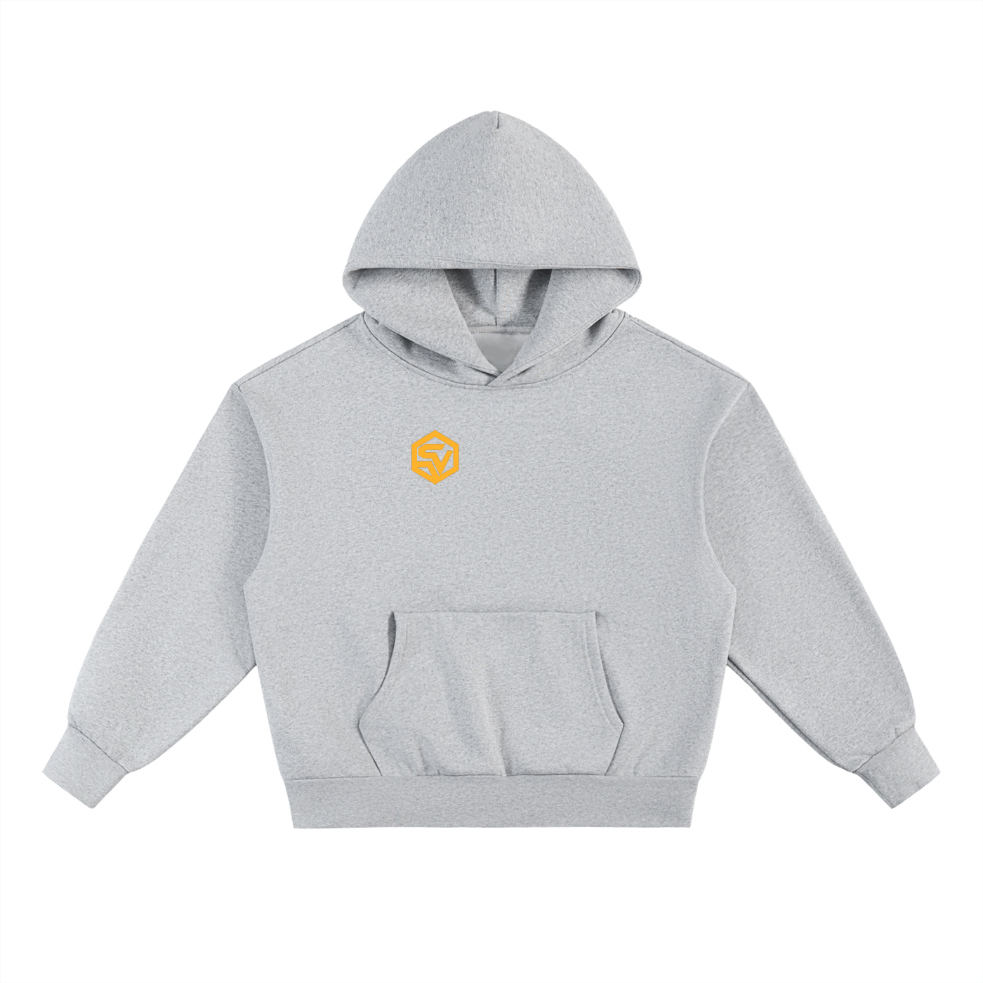 Solar Flare Hoodie — Oversized Heavyweight Streetwear Hoodie with Gold Sunburst Print (500 GMS)