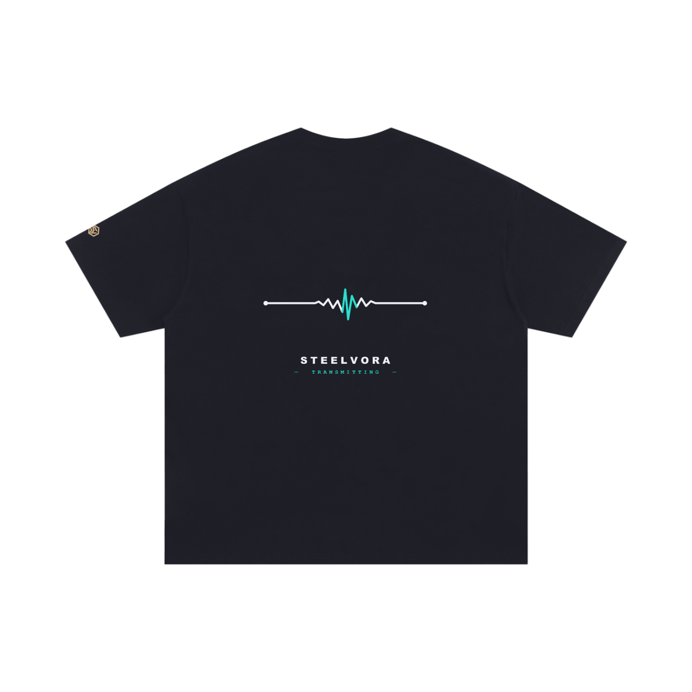 Frequency — Oversized 100% Cotton Tee | Minimal Waveform Graphic Streetwear T-Shirt
