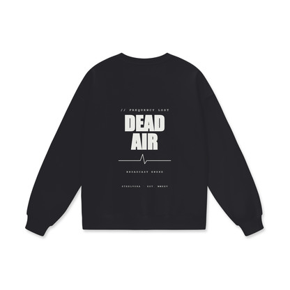 STEELVORA Dead Air — Heavyweight Drop Shoulder Sweatshirt | Minimal Techwear Streetwear Crewneck
