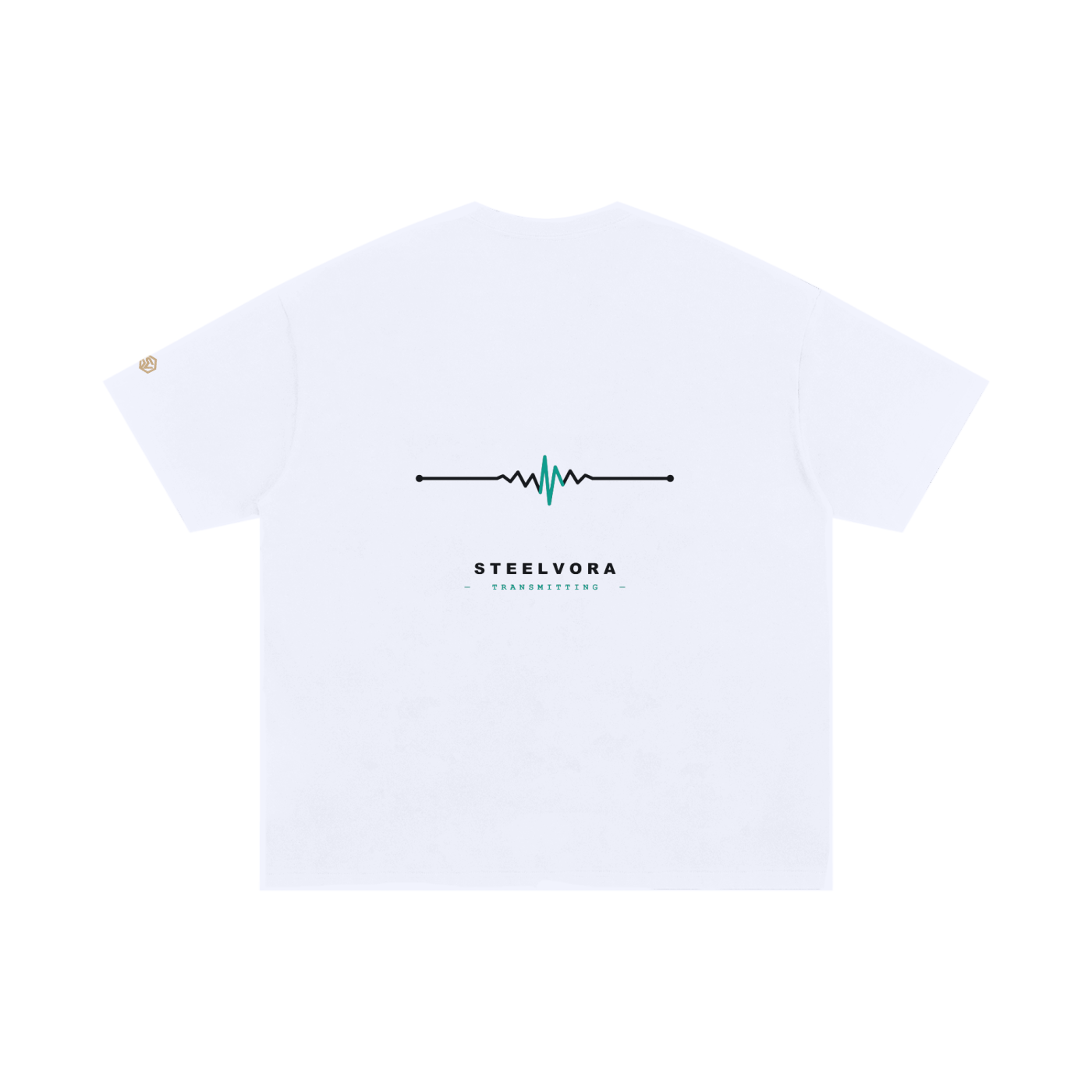 Frequency — Oversized 100% Cotton Tee | Minimal Waveform Graphic Streetwear T-Shirt