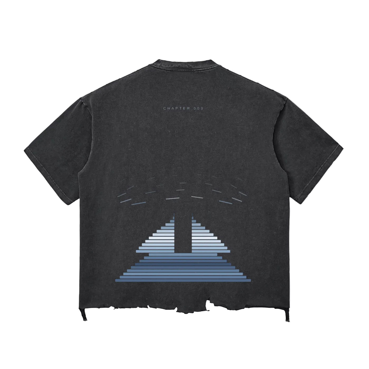 Snow Wash Raw-Hem Boxy T-shirt
