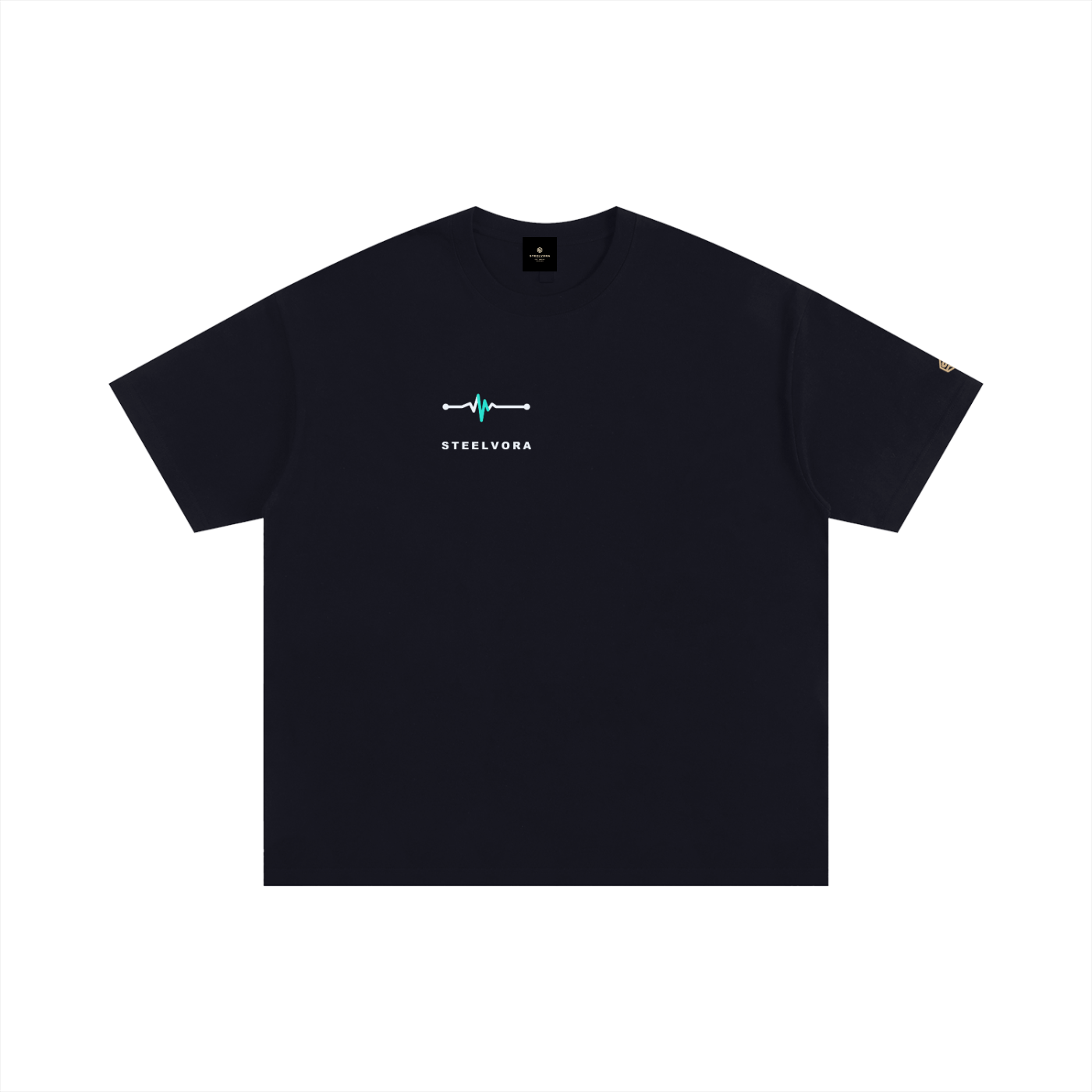 Frequency — Oversized 100% Cotton Tee | Minimal Waveform Graphic Streetwear T-Shirt