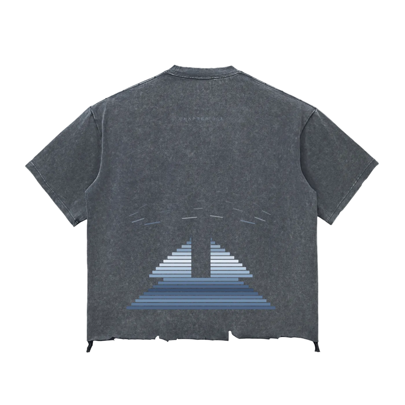 Snow Wash Raw-Hem Boxy T-shirt
