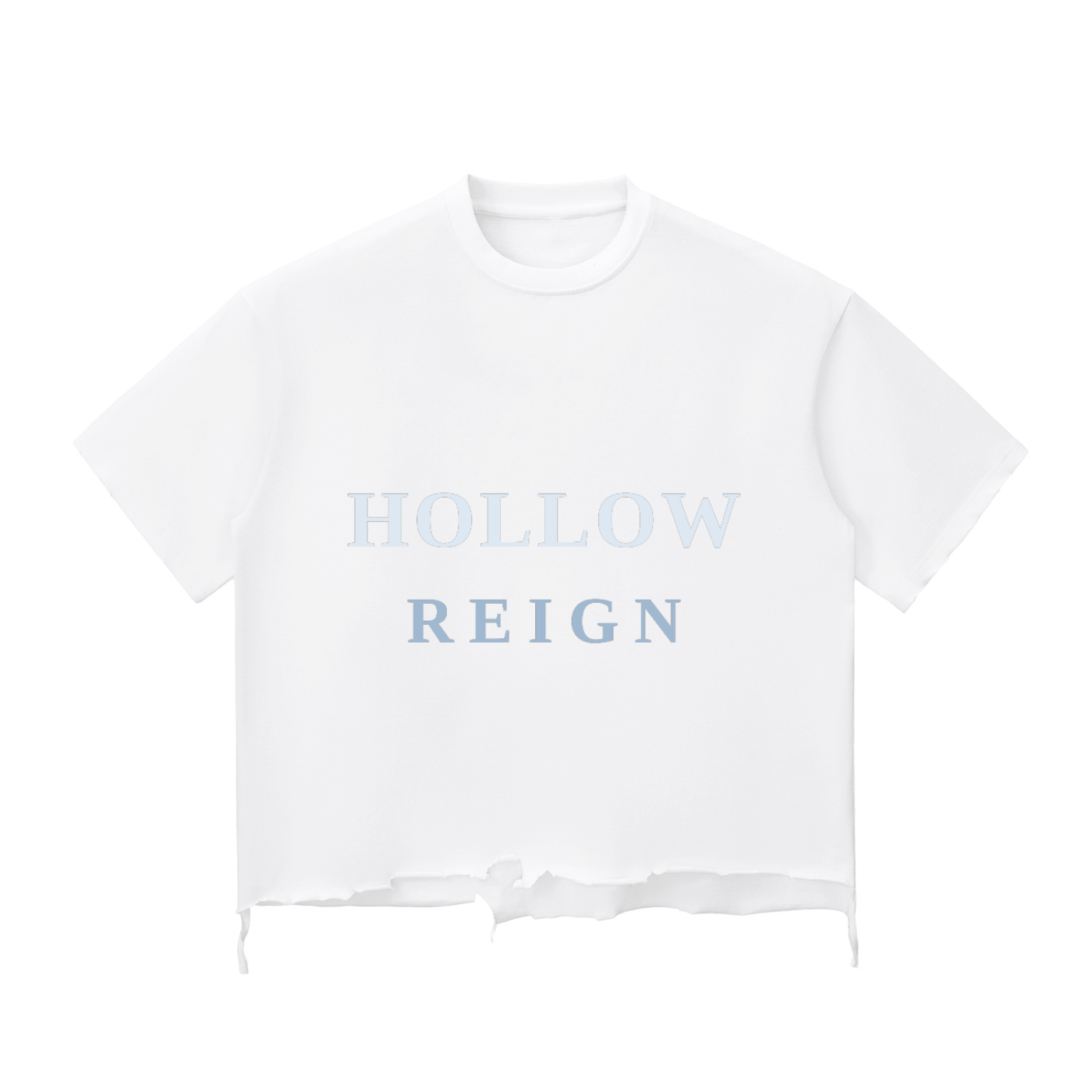 Snow Wash Raw-Hem Boxy T-shirt