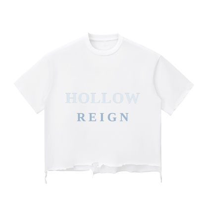 Snow Wash Raw-Hem Boxy T-shirt