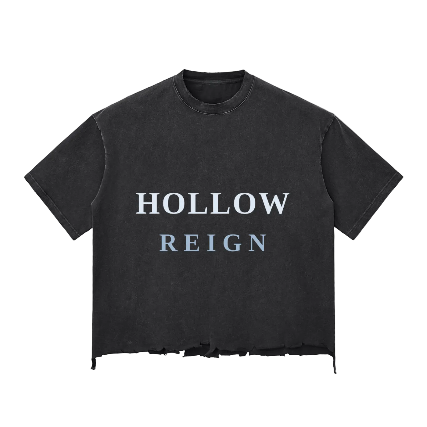 Snow Wash Raw-Hem Boxy T-shirt