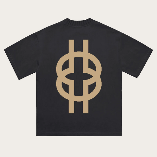 NYANSAPO Heavyweight Knitted Round Neck T-Shirt