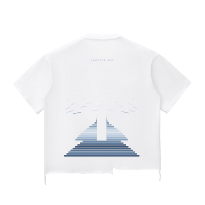 Snow Wash Raw-Hem Boxy T-shirt