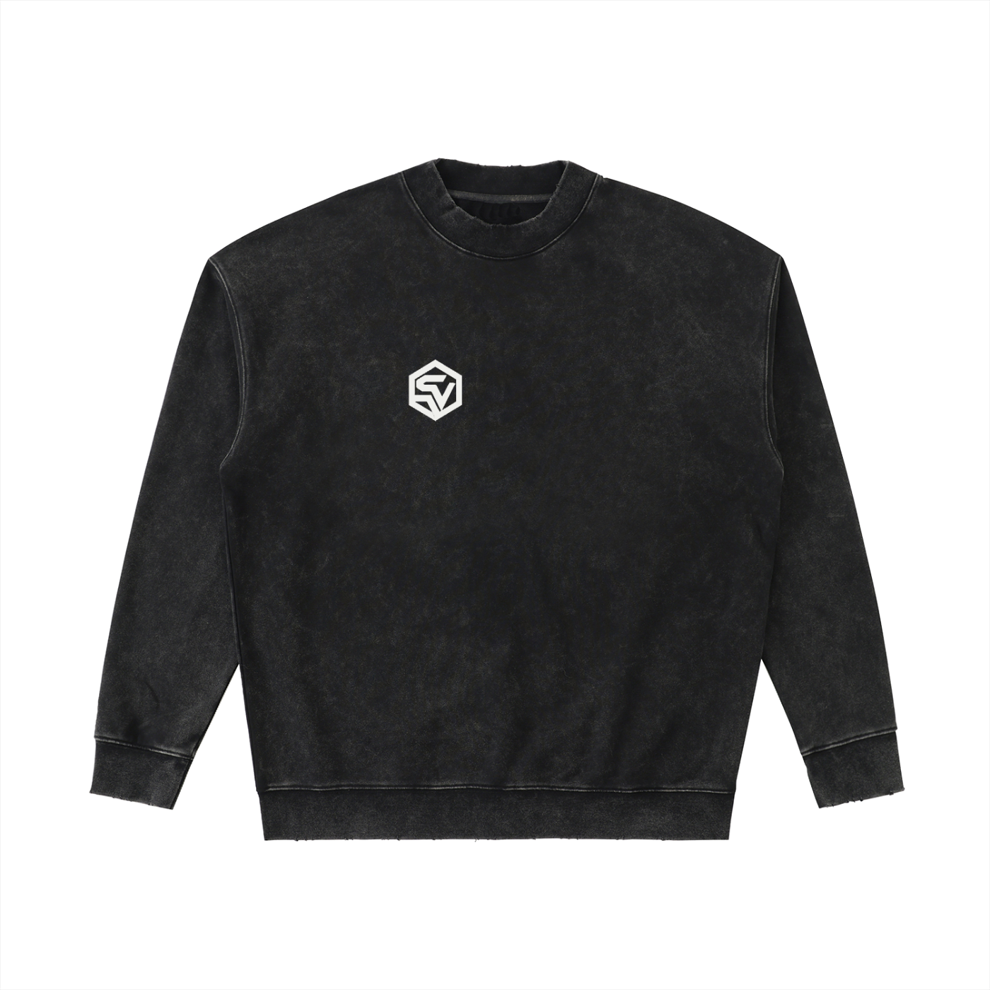STEELVORA Blackout — Drop Shoulder Crewneck Sweatshirt | Minimal Late-Night Streetwear Crewneck