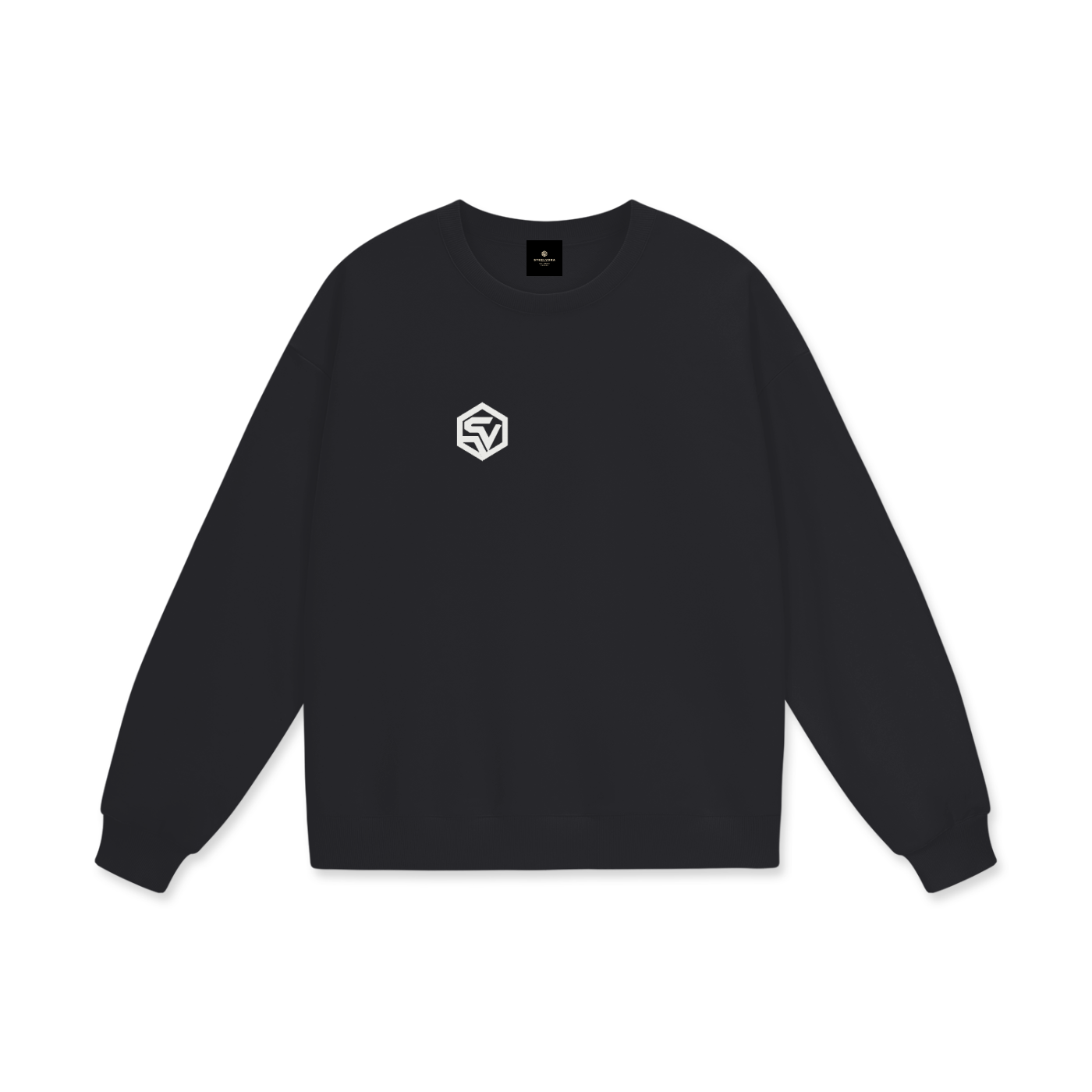 STEELVORA Dead Air — Heavyweight Drop Shoulder Sweatshirt | Minimal Techwear Streetwear Crewneck