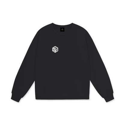 STEELVORA Dead Air — Heavyweight Drop Shoulder Sweatshirt | Minimal Techwear Streetwear Crewneck