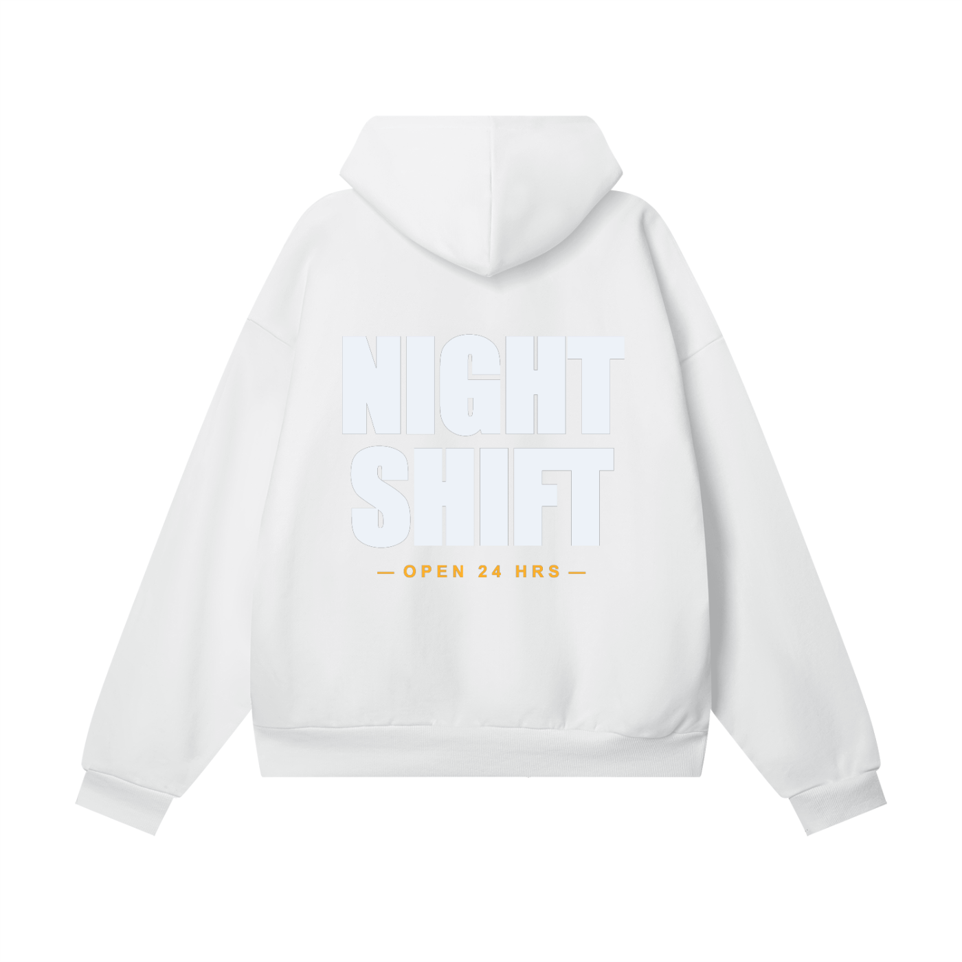 Night Shift — Oversized Heavyweight Hidden Pocket Fleece Hoodie (460 GMS)