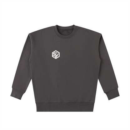 STEELVORA No Daylight — Essential Heavyweight Cotton Sweatshirt | Minimal Late-Night Streetwear Crewneck