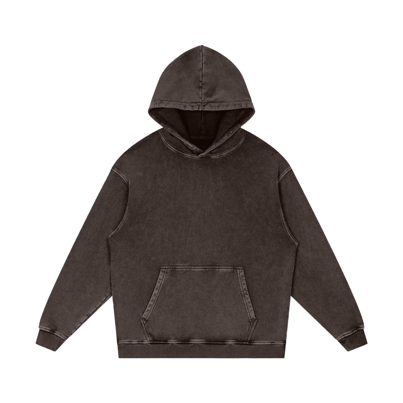 Terminal — Snow Washed Loose Cotton Hoodie | Departure Board Transit Streetwear Hoodie