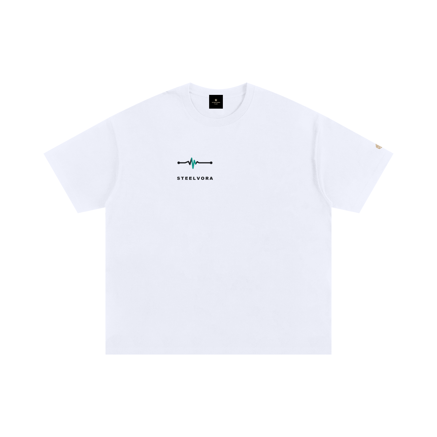 Frequency — Oversized 100% Cotton Tee | Minimal Waveform Graphic Streetwear T-Shirt