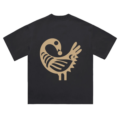 SANKOFA Heavyweight Knitted Round Neck T-Shirt