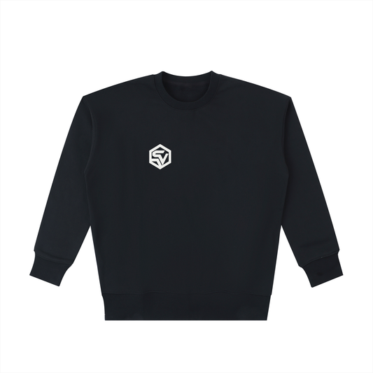 STEELVORA No Daylight — Essential Heavyweight Cotton Sweatshirt | Minimal Late-Night Streetwear Crewneck