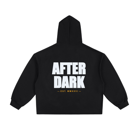 After Dark — Oversized Heavyweight Drawstring Hem Hoodie (420 GMS)
