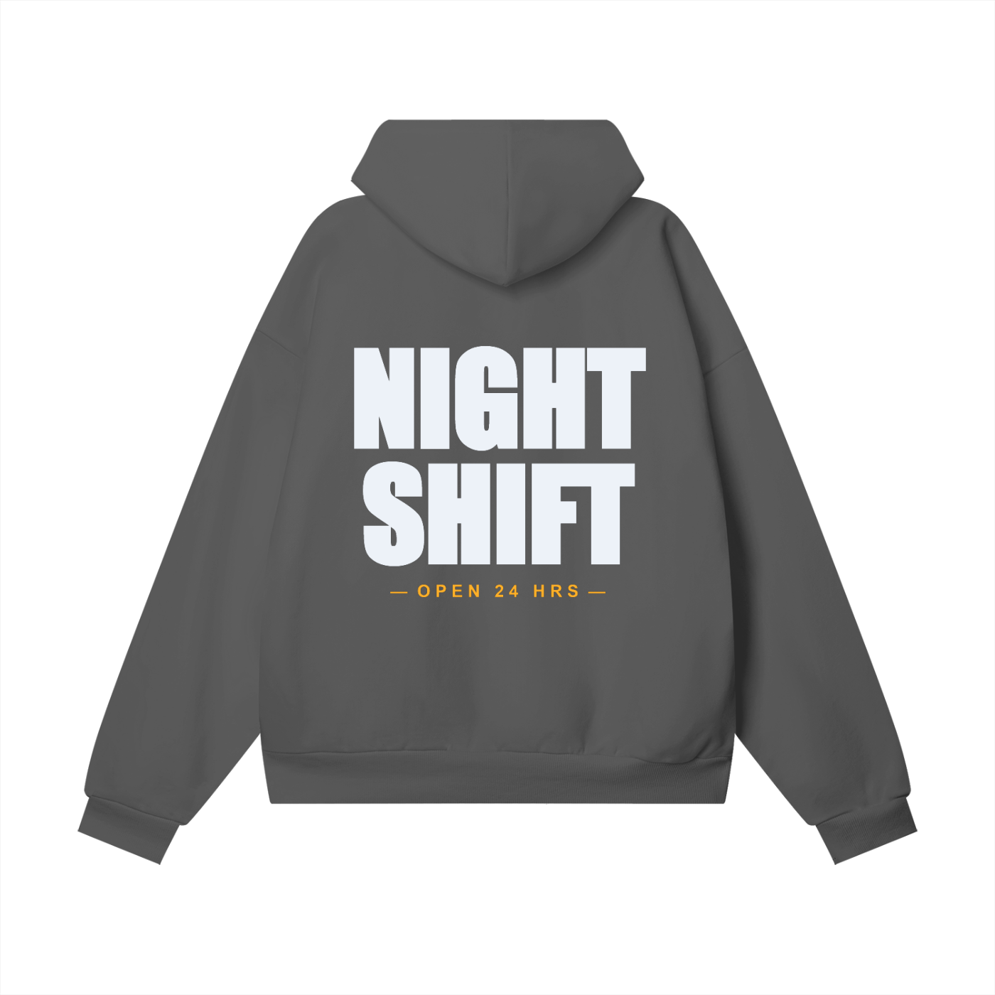 Night Shift — Oversized Heavyweight Hidden Pocket Fleece Hoodie (460 GMS)