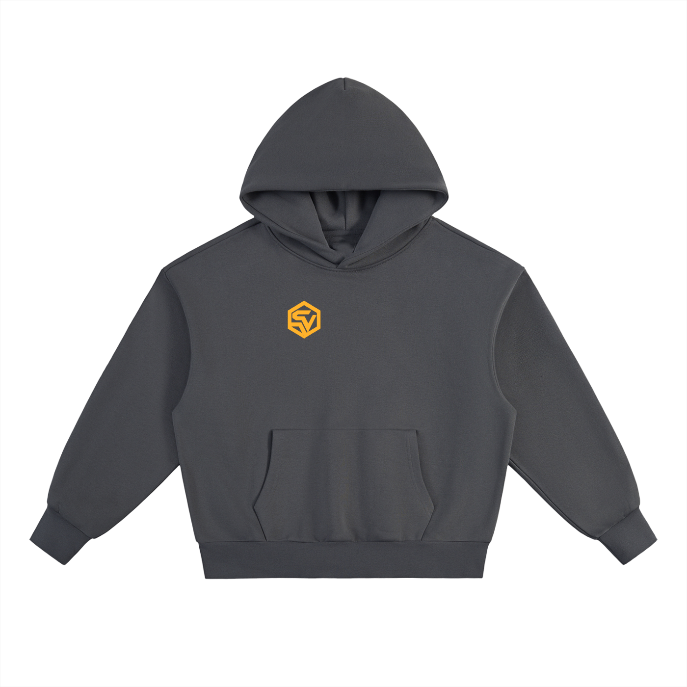 Solar Flare Hoodie — Oversized Heavyweight Streetwear Hoodie with Gold Sunburst Print (500 GMS)