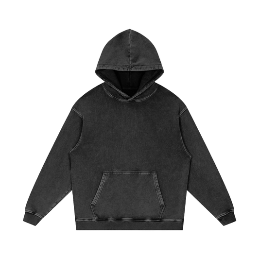 Terminal — Snow Washed Loose Cotton Hoodie | Departure Board Transit Streetwear Hoodie