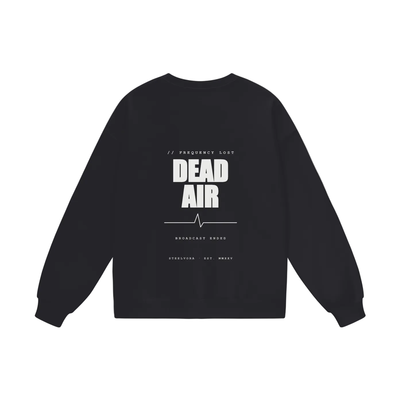 Dead Air — Heavyweight Drop Shoulder Sweatshirt | Minimal Techwear Streetwear Crewneck