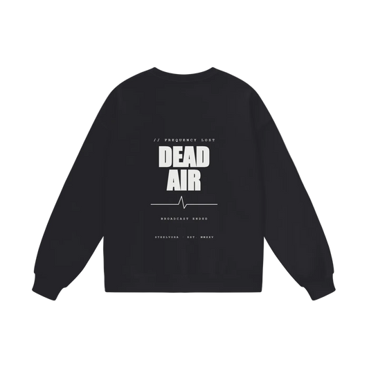 Dead Air — Heavyweight Drop Shoulder Sweatshirt | Minimal Techwear Streetwear Crewneck