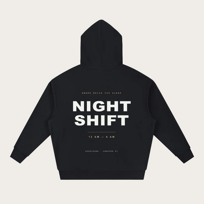 Night Shift — Heavyweight Boxy Hoodie