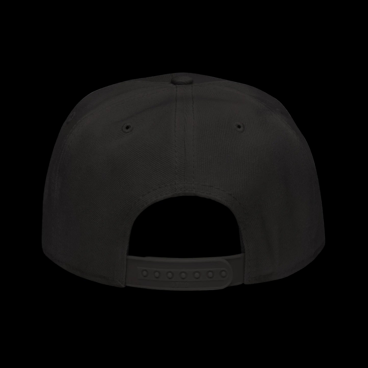 Orbital Snapback — Cyan SV Embroidered Black Cap | Wireframe Techwear Streetwear Hat