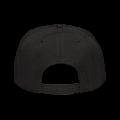Orbital Snapback — Cyan SV Embroidered Black Cap | Wireframe Techwear Streetwear Hat